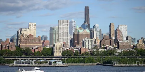 Downtown Brooklyn skyline from across the water