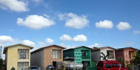 Colorful homes in Hialeah